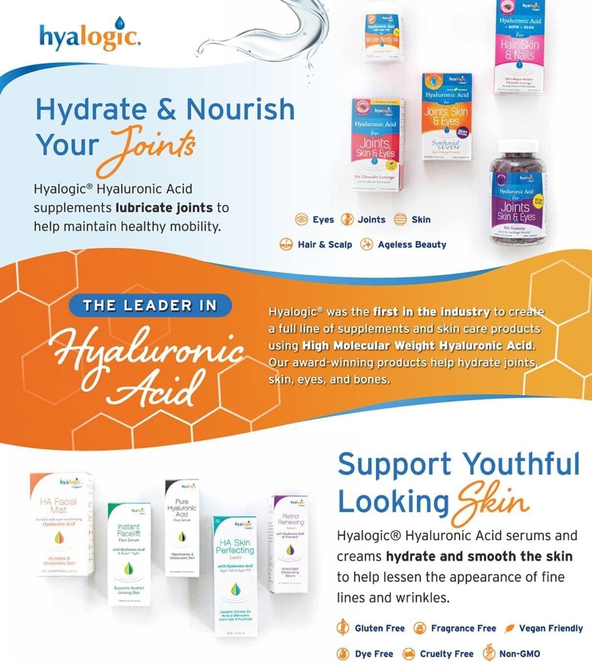 Hyalogic – Advanced Hyaluronic Acid 12oz – 12 oz exp 03/27
