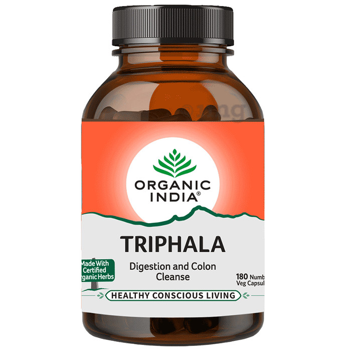 Triphala Organic India 3 BOX 180 caps Digestion Colon Immunity Support!
