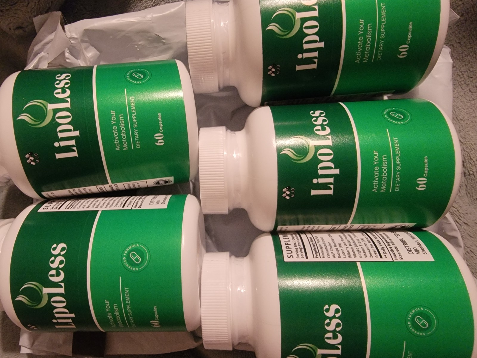 5PK LipoLess Weight Management & Energy Support Supplement Himalayan Pink Salt