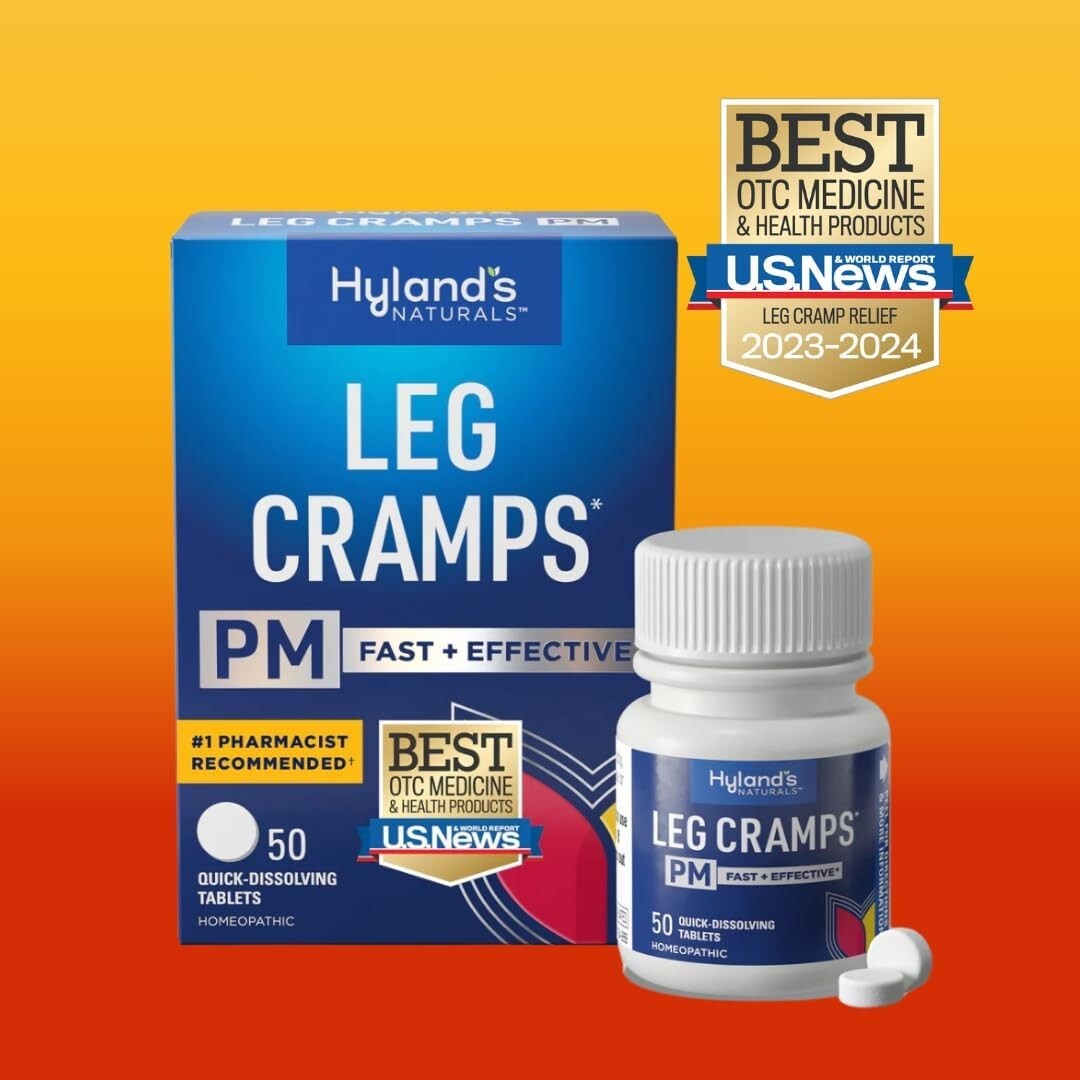 50 Count Pack of 2 Leg Cramps PM Tablets for Effective Nighttime Pain Relief