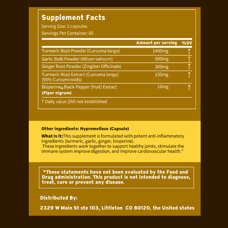 Turmeric Bioperine 2360mg – Triple Strength Highest Potency 95% Curcuminoids