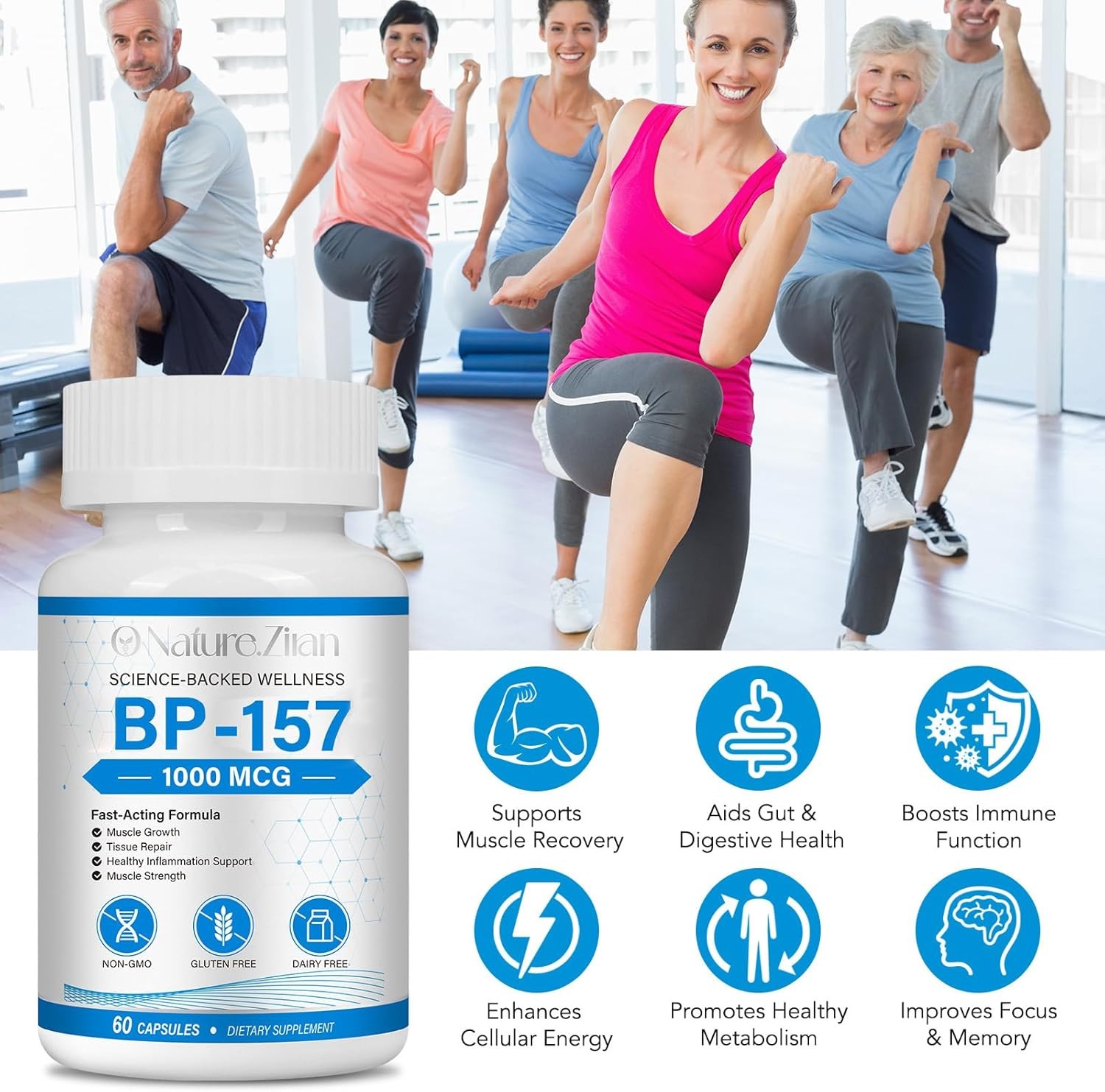 157 Capsules 1000 MG, Non-GMO, Gluten-Free, 60 Capsules