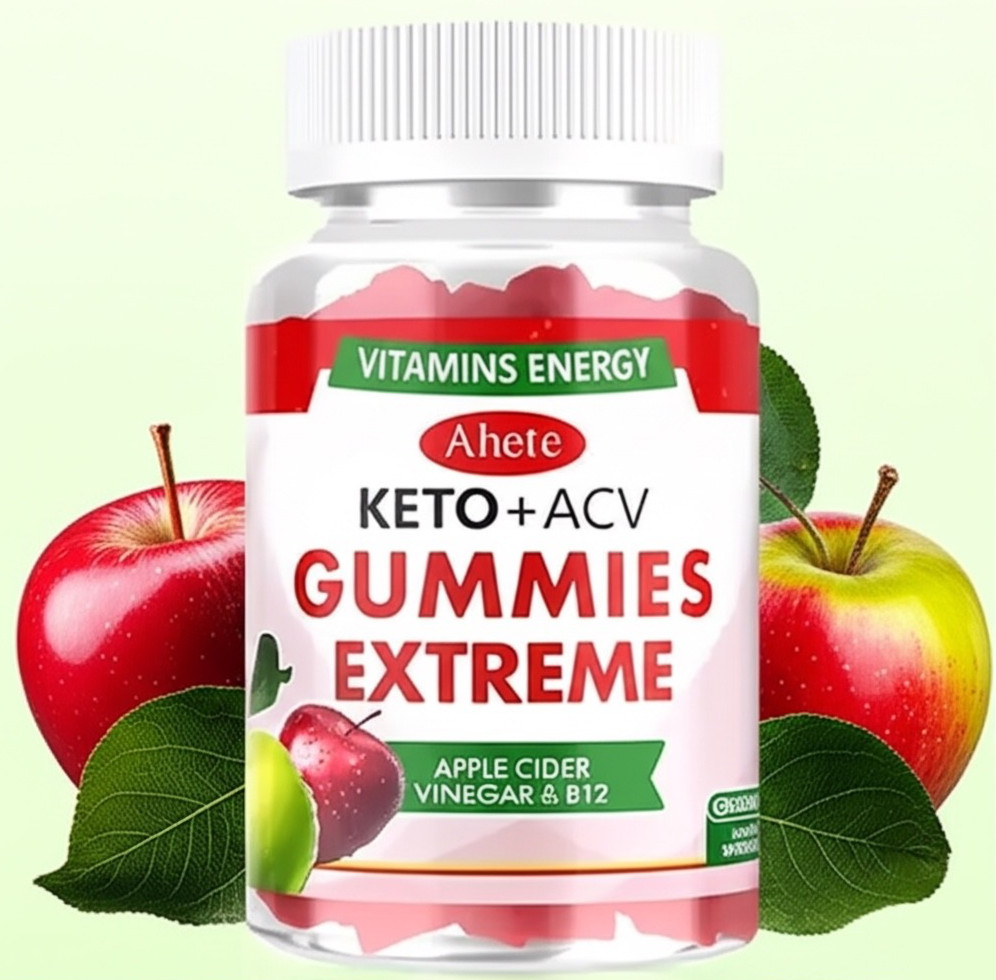 Apple Cider Vinegar Gummies – Natural Keto ACV + B6 & B12 for Digestive Health