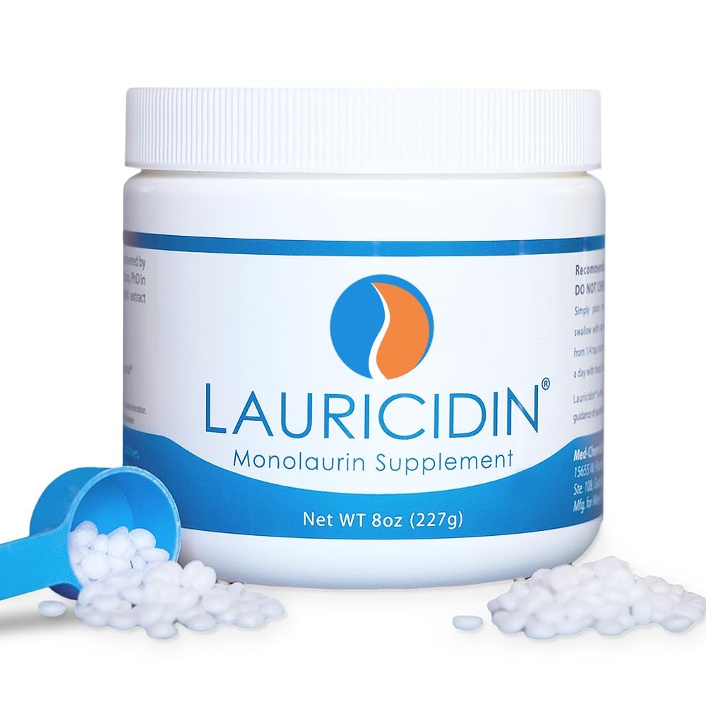 Lauricidin- The Original Monolaurin Supplement- 8 Ounce (Pack of 1), White