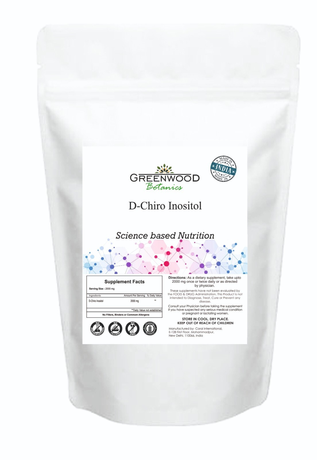 D chiro Powder balance hormones & restore regular ovulation Premium grade