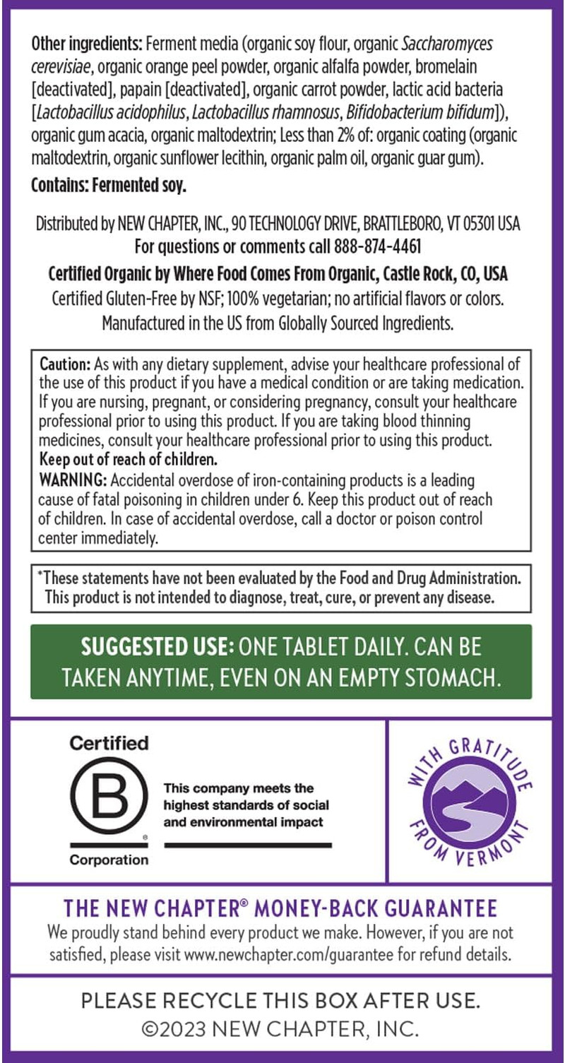 New Chapter Women’s Multivitamin for Immune, Beauty Energy Support 20+ Nutrients
