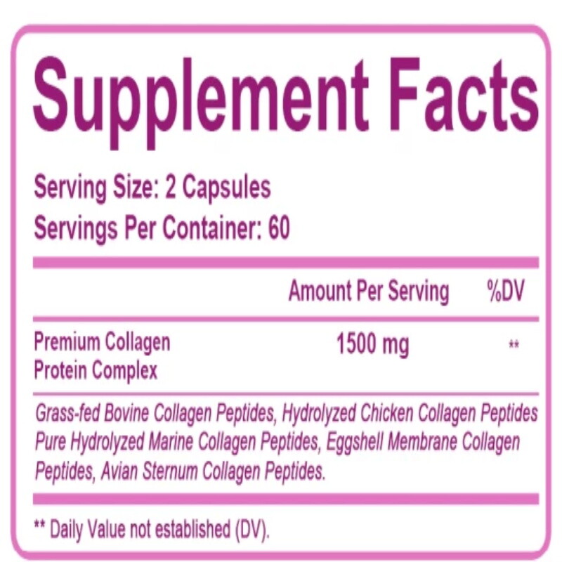 Collagen Capsules – Anti-Aging – Improve Digestive Health – Muscle Recovery