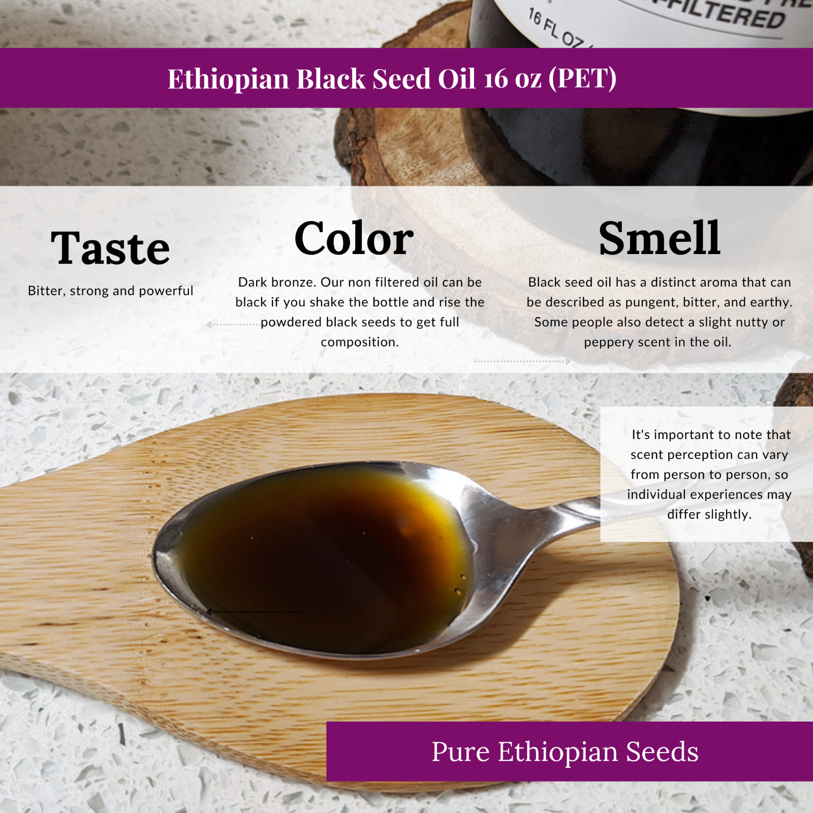 Ethiopian Black Seed Oil 16oz (PET)