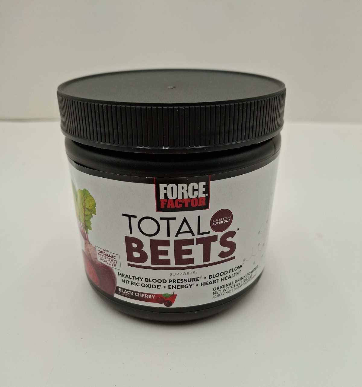 Force Factor Total Beets Drink Mix Powder with Nitrates to Support, Exp 02/2028