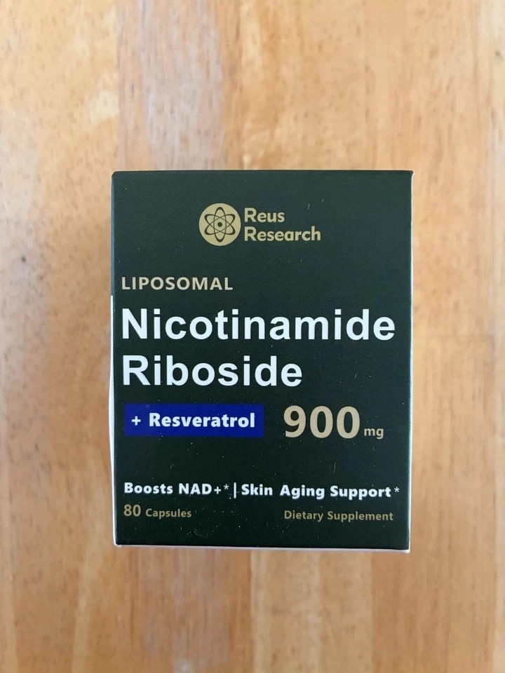 NEW Reus Research NAD+ Nicotinamide Riboside Resveratrol Anti-Aging Formula