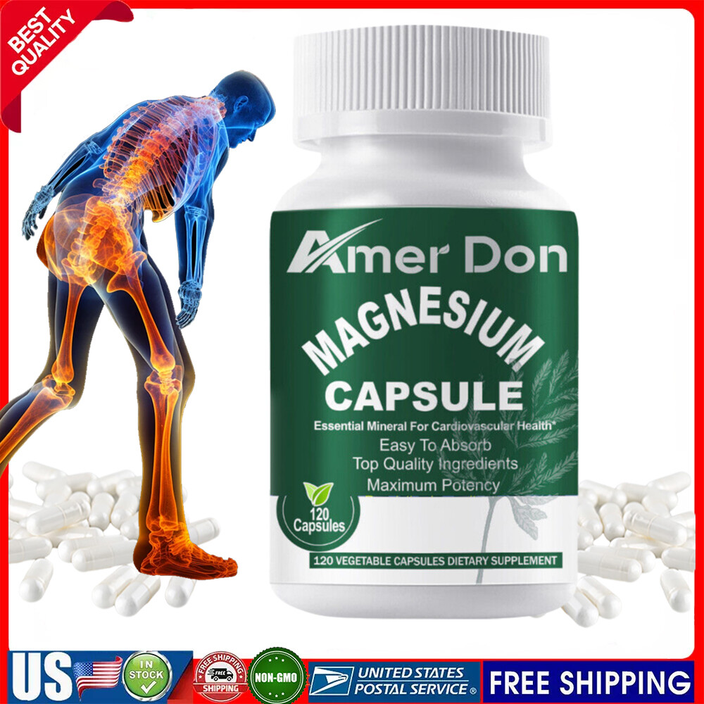 Amer Don High Absorption Magnesium Glycinate, 500 mg, 120 VegCaps US STOCK