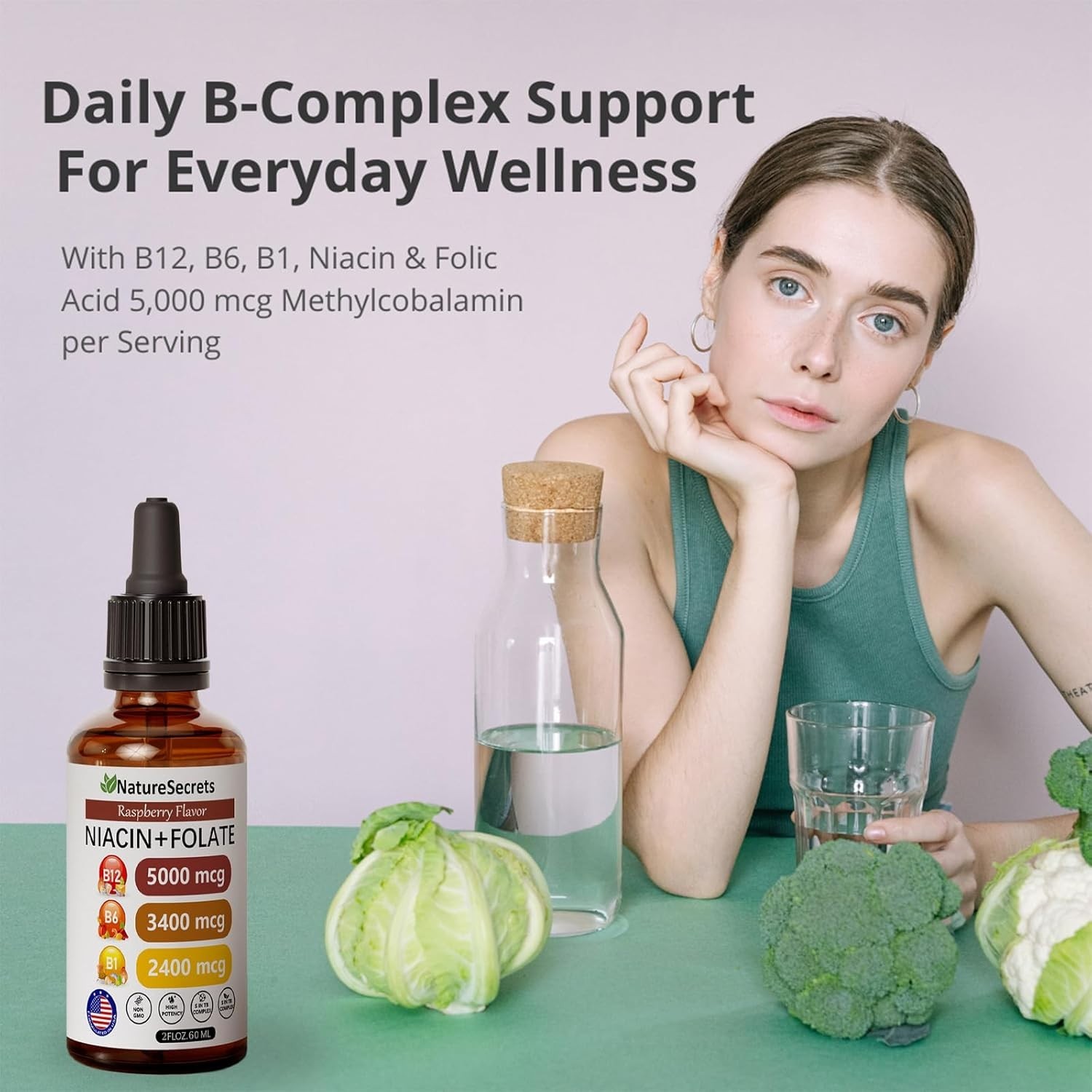Vitality Boost with NatureSecrets B12 Liquid Drops – Convenient Daily Formula