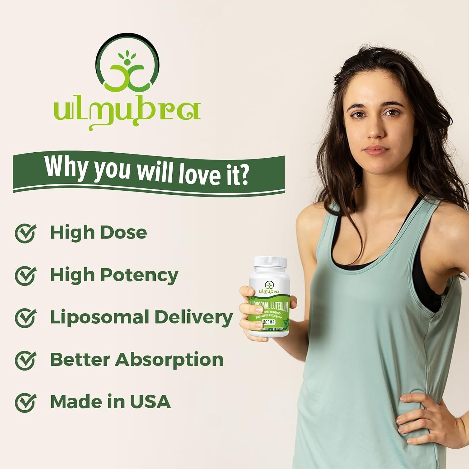 Potent 500MG Liposomal Luteolin Softgels – Non-GMO, 60 Count for Optimal Health