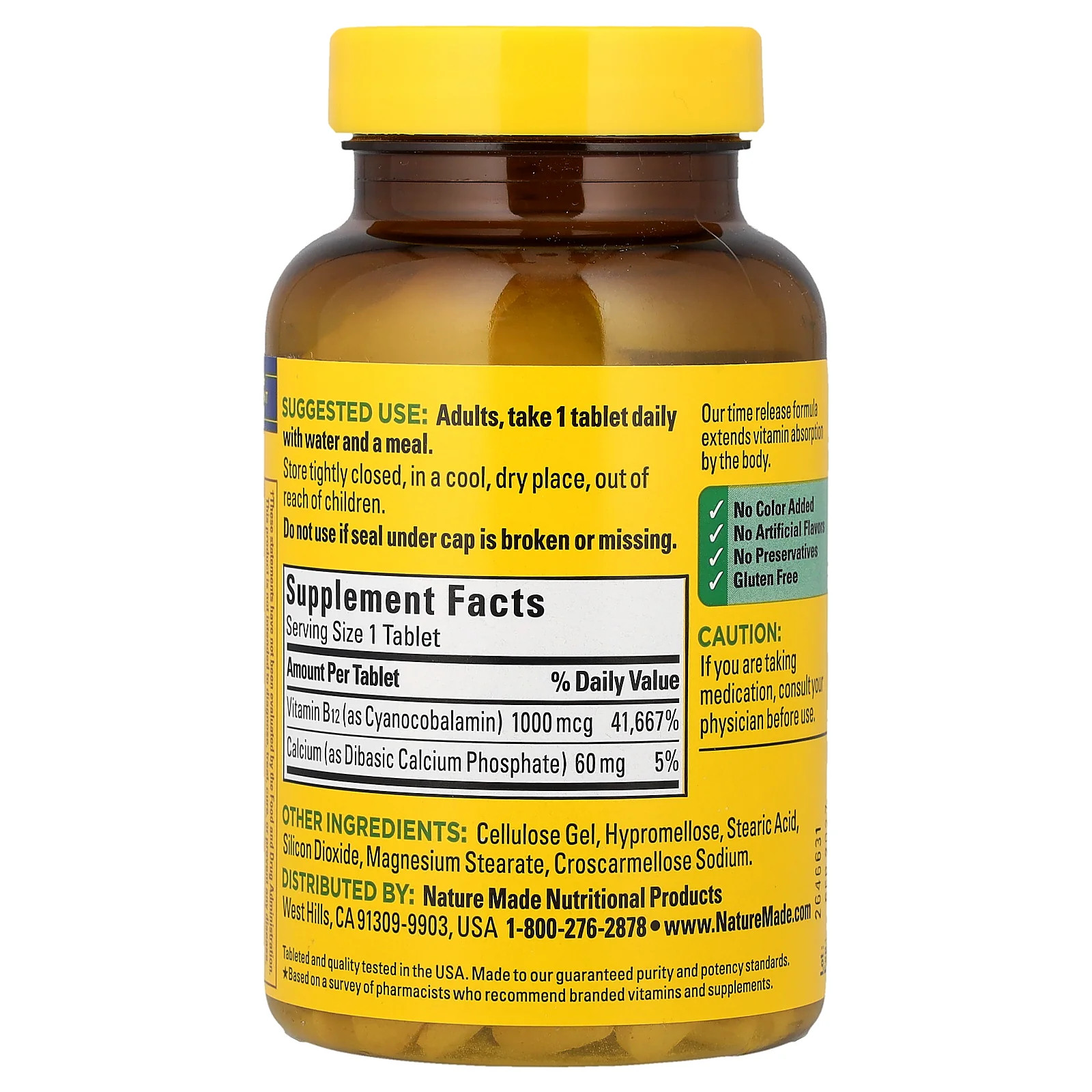 2 X Nature Made, B12, Time Release, 160 Tablets