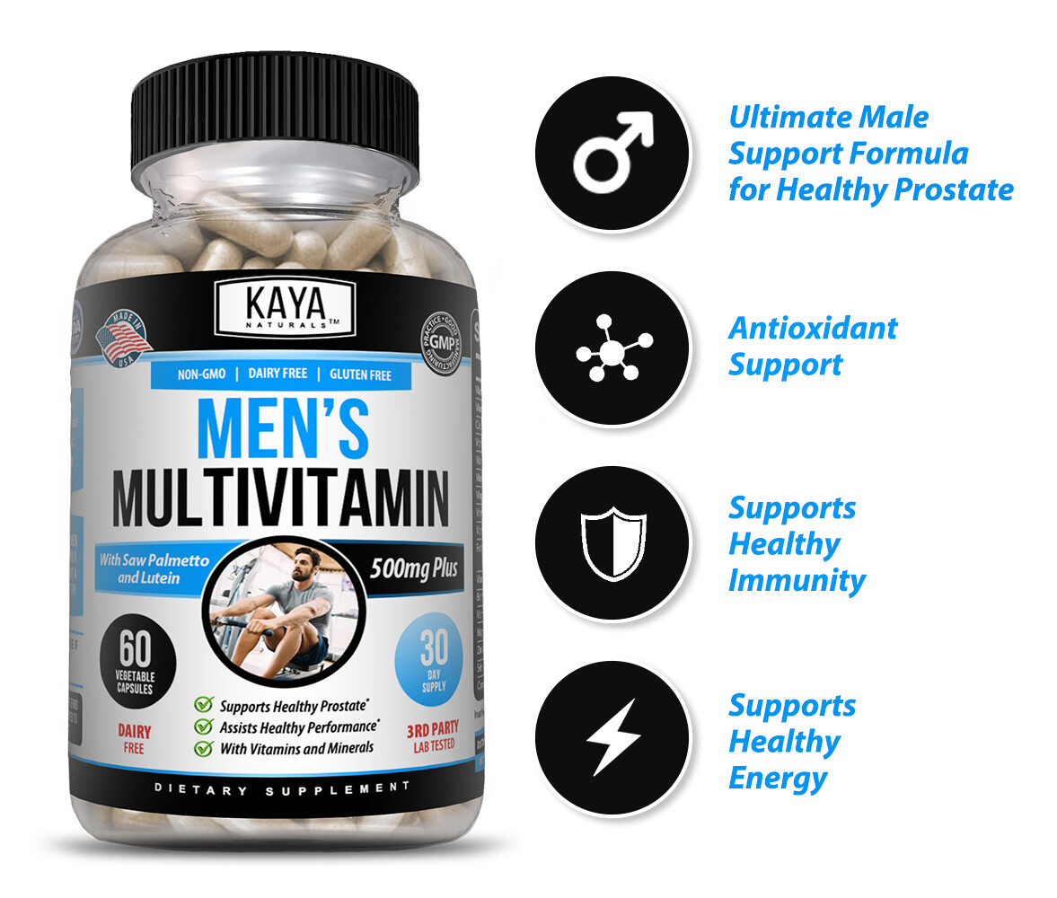 Multi Vitamin for Men 60 Capsules Mens Prostate Multivitamin Multimineral Daily