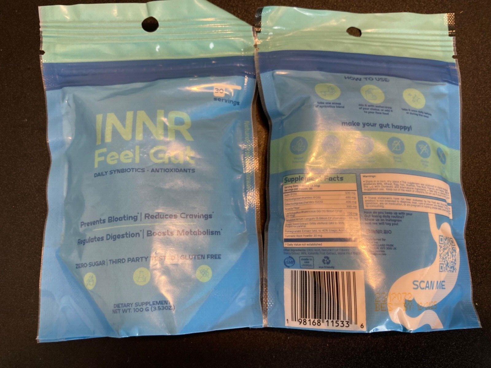 2 Pack Wild Partner: Innr Prebiotic + Probiotic 15 Billion CFU EXP 12/2025