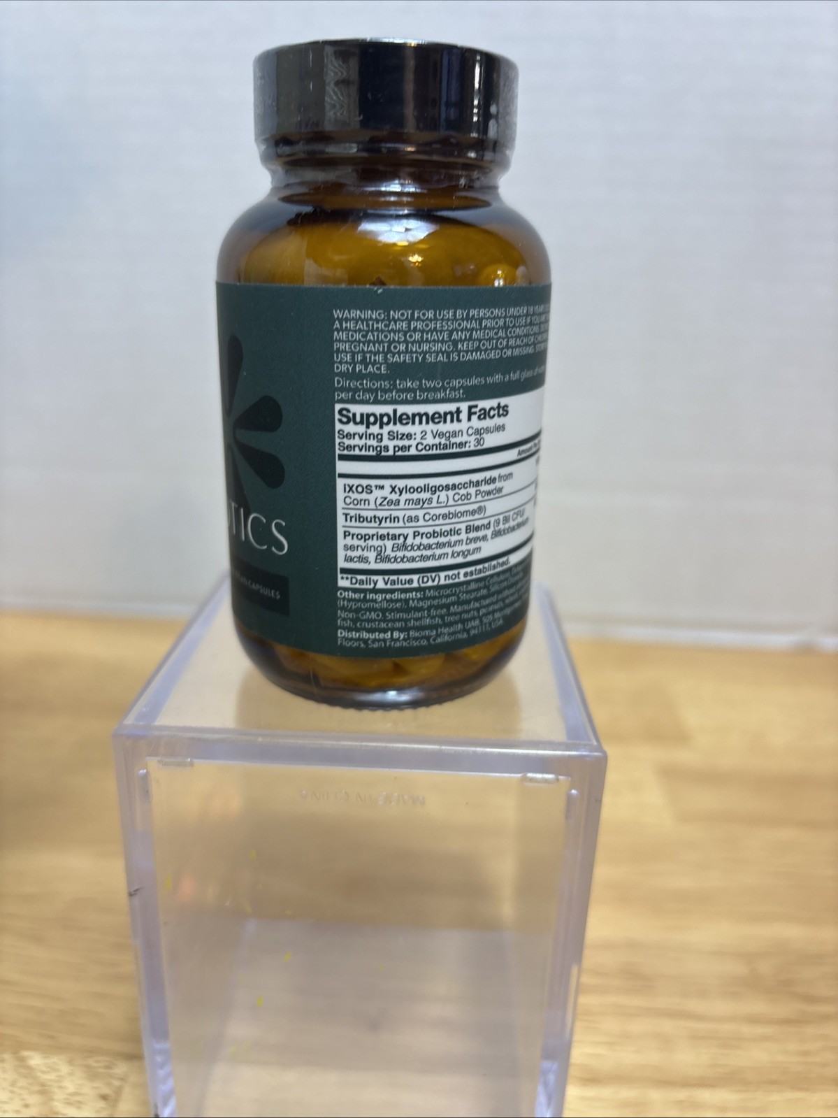 Bioma Probiotics Digestive Health Gut Support for Men & Women 60 capsules Vegan