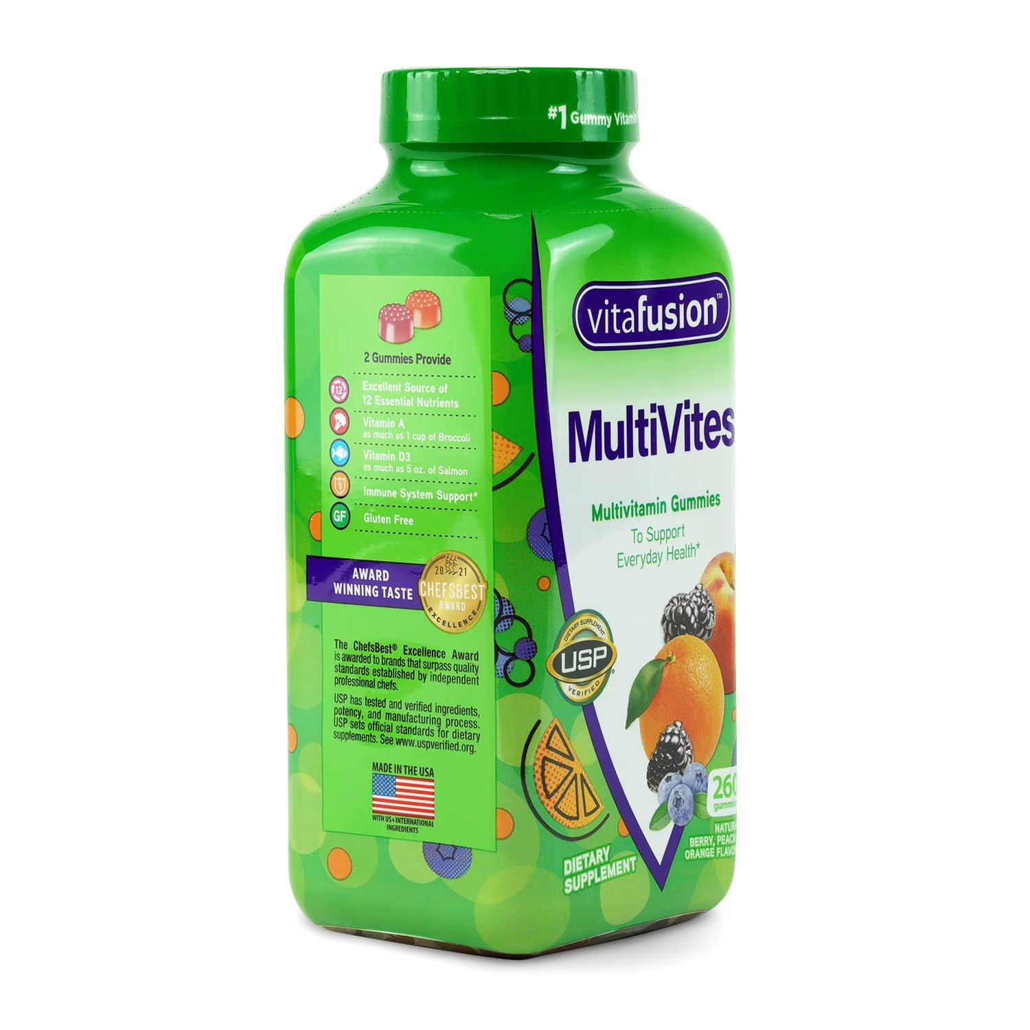 260 Ct. Vitafusion Multivites Adult Daily Multivitamin Exp:01/27 for Men, Women