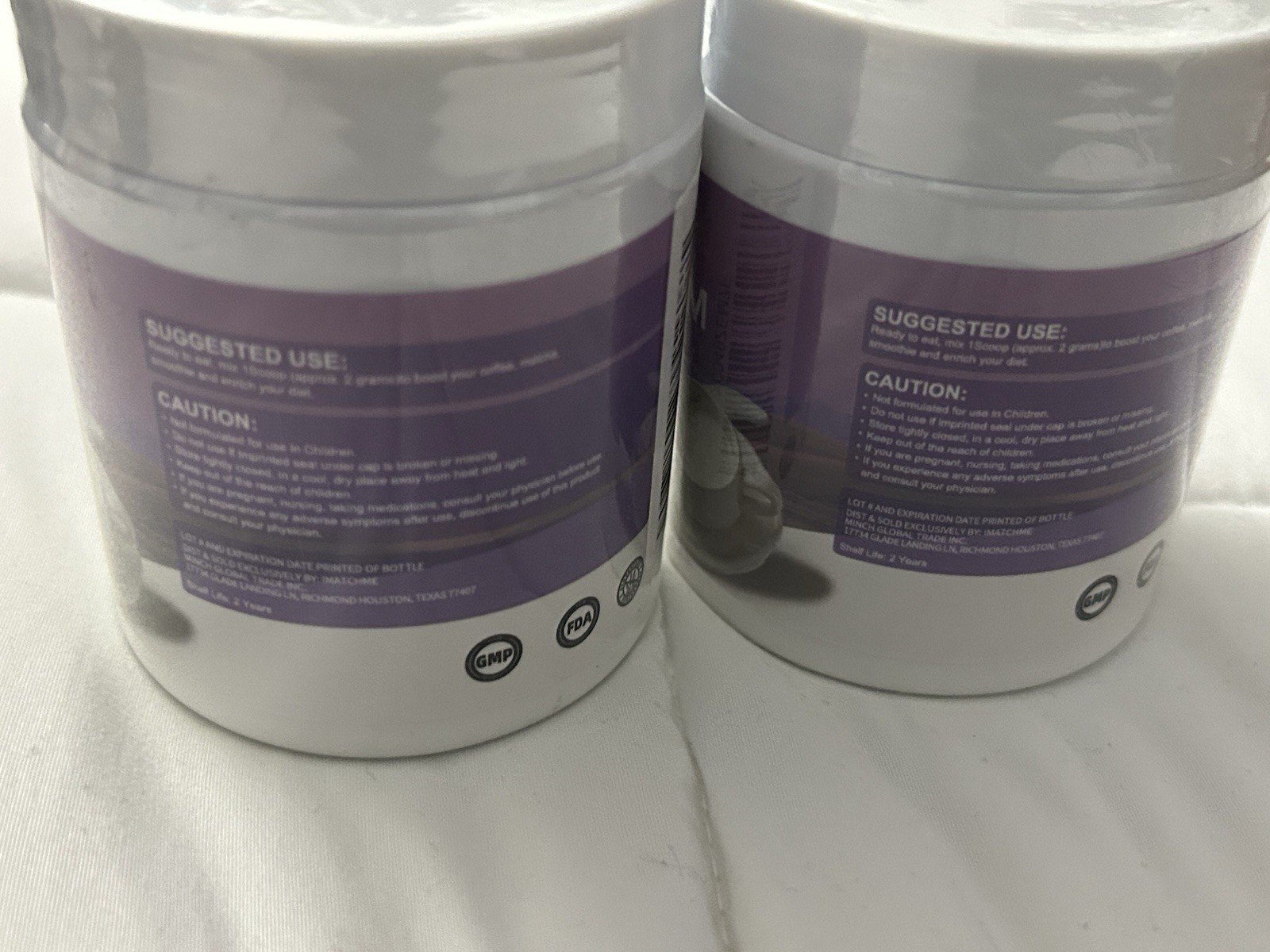 Lot Of 2 iMatchMe Bovine Colostrum Powder 120g/Each Exp 06/2026