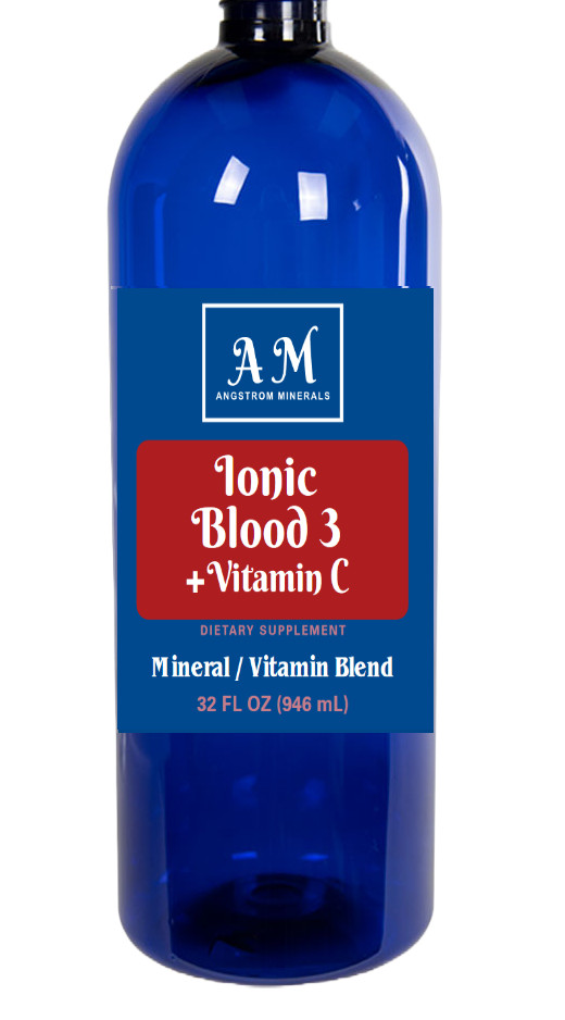 32 oz Blood 3 + Vitamin C Supplement by Angstrom Minerals