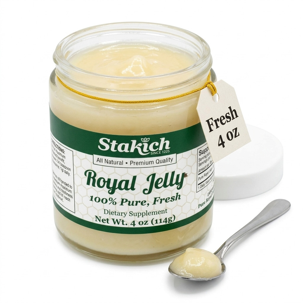 4oz PURE FRESH ROYAL JELLY 100% NATURAL RAW BEE 113,400mg HIGH POTENCY SALE