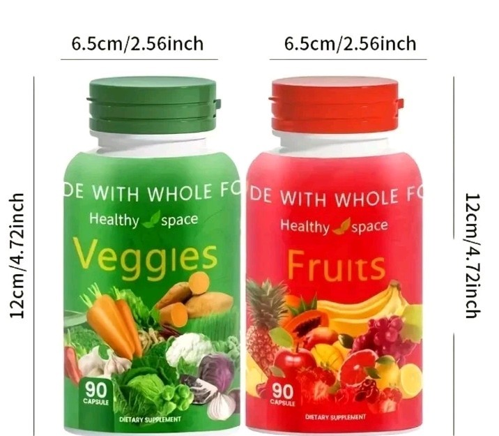 Fruits & Vegetables, Fruit & Veggies Whole Food Supplement, 540 Capsules Total