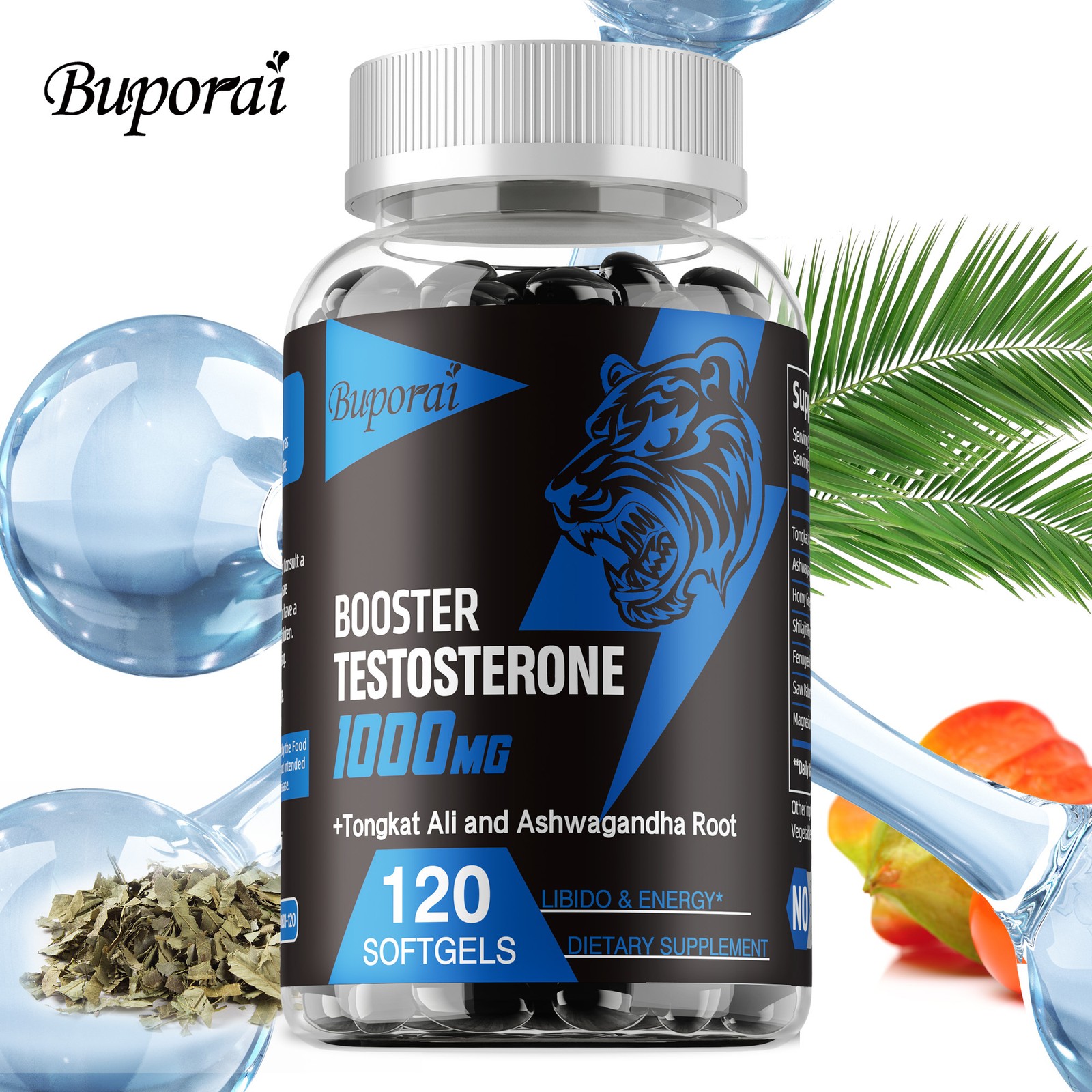 Booster Testosterone 120pcs – Workout, Build Muscle, Strength,Energy&Performance