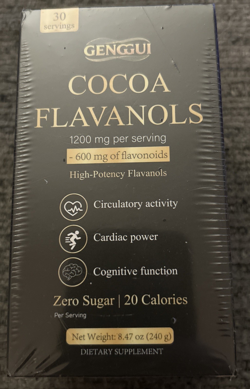 New High Flavanol Cocoa Powder Supplement 1200mg Flavanols Complex 10/27