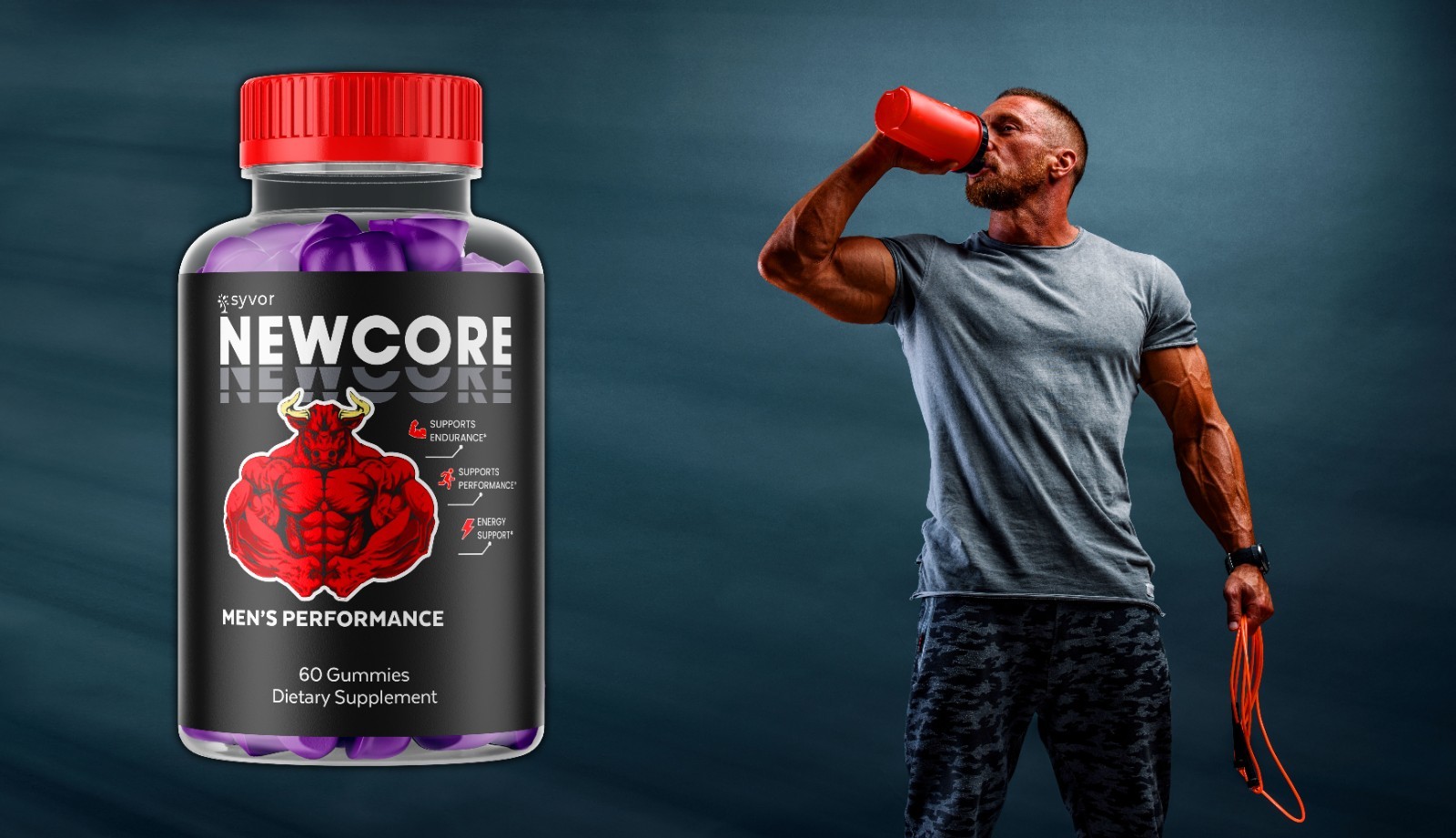 (5 Pack) Newcore for Men Advanced Formula NewCore Vitamin Supplement 300 Gummies