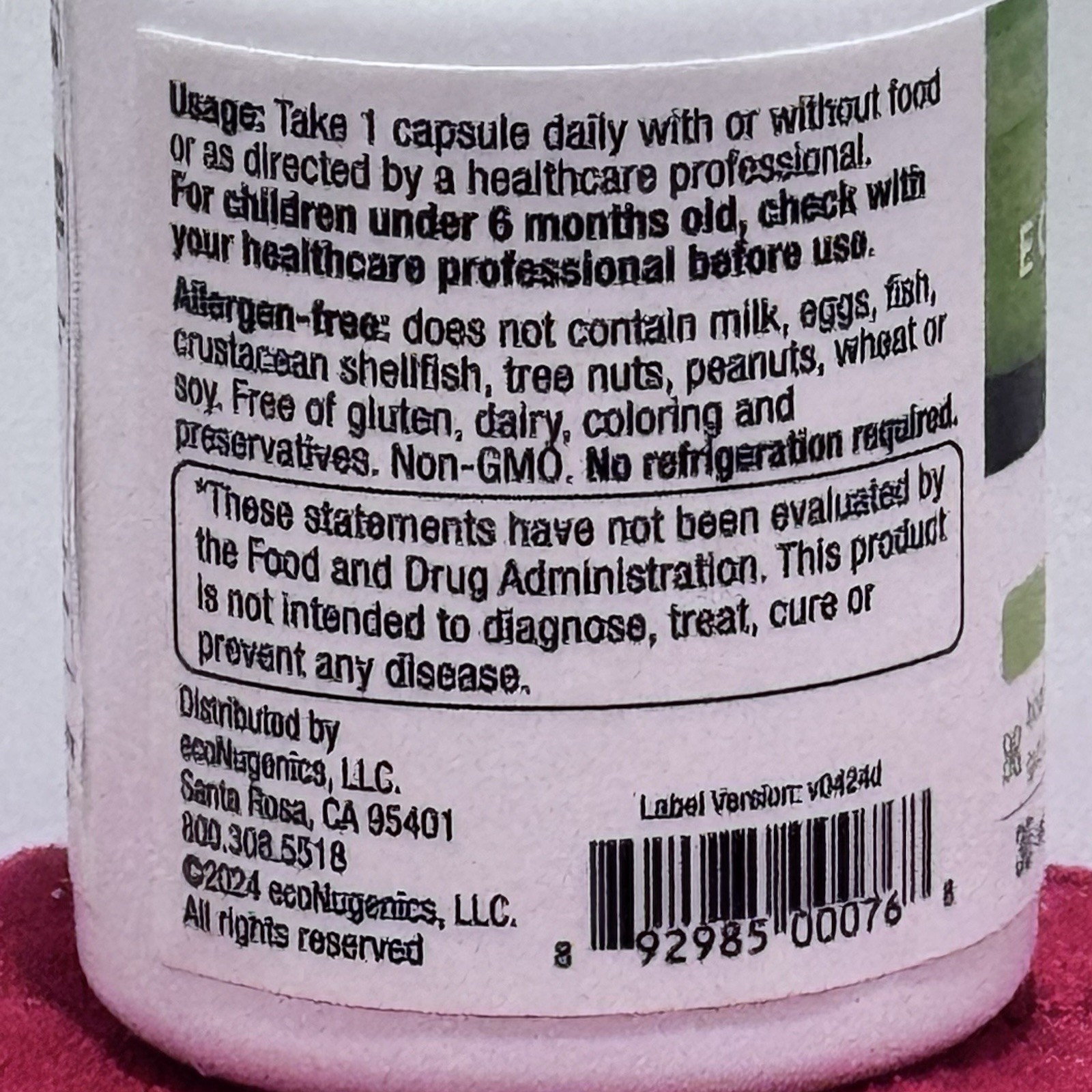 EcoNugenics PowerBiotic Prebiotic Probiotic Postbiotic 30 Capsules NEW Exp 4/27