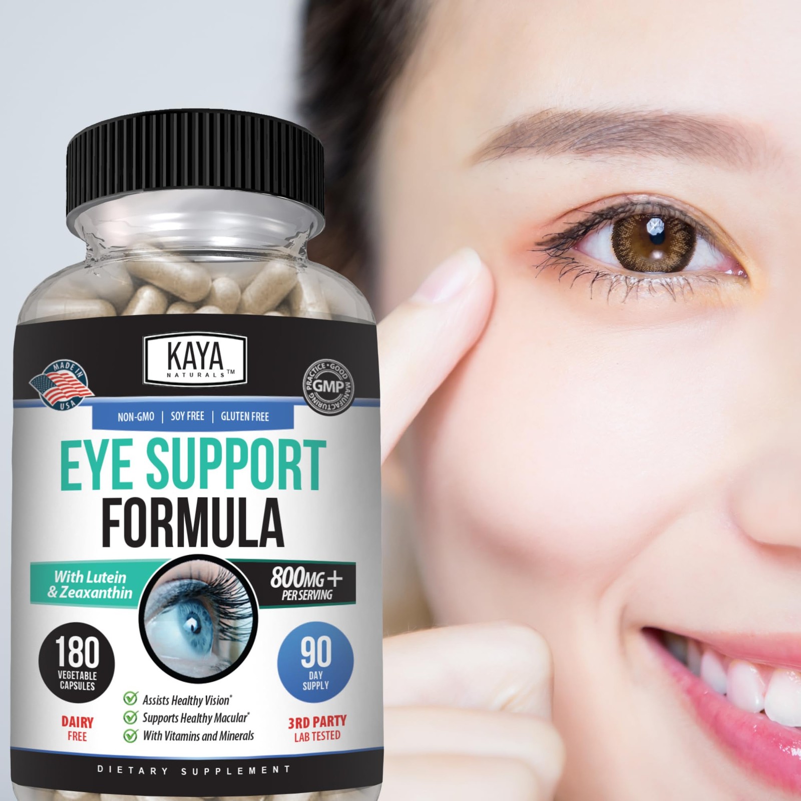 Eye Health Supplement – Lutein & Zeaxanthin – Supports Eye Strain, Dry Eyes, …