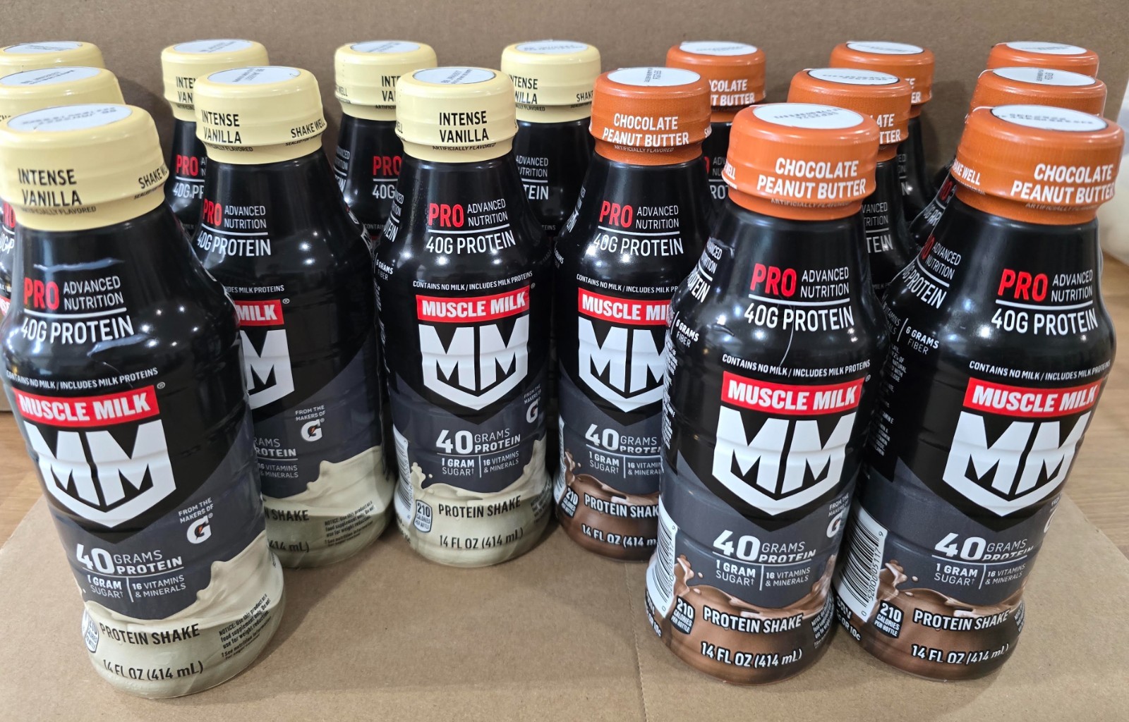 Muscle Milk Pro Advanced Nutrition Shake 14 Fl Oz 40g Protein 16 Bottles