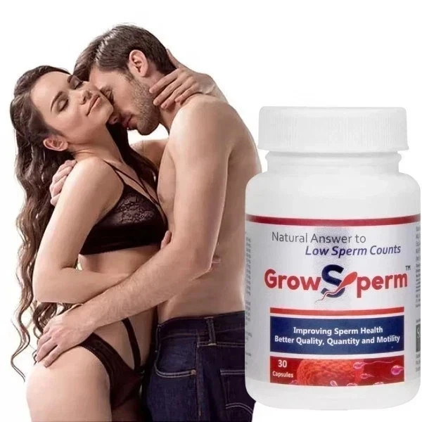 Grow Sperm Men Herbal Wellness Capsules Natural Vitality Support 30 Veg Capsules