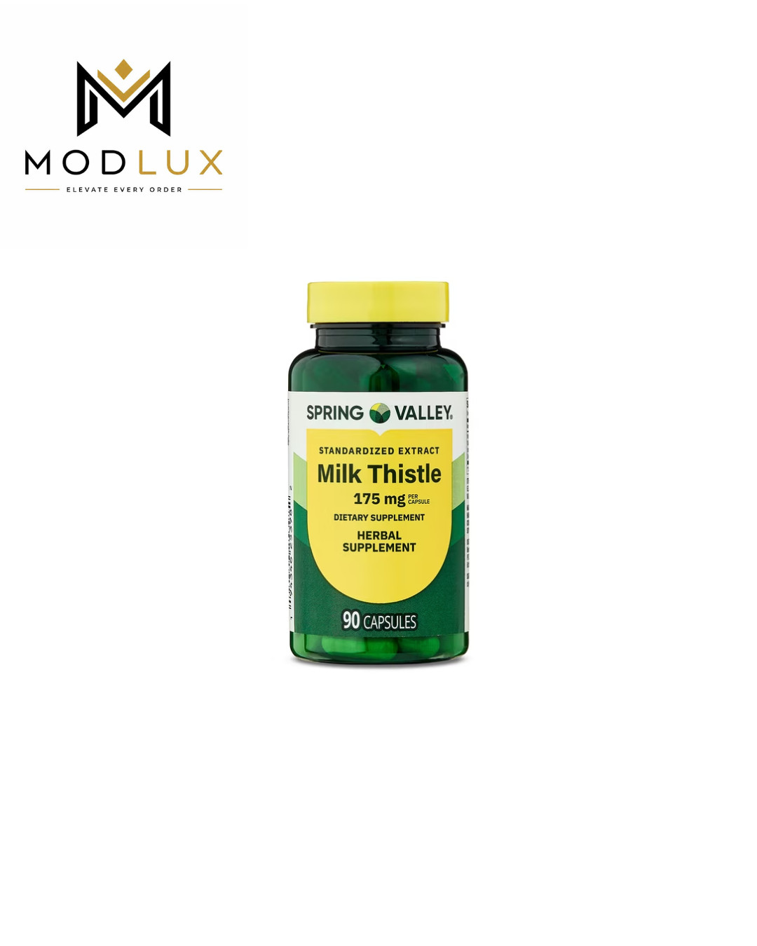 Spring Valley Milk Thistle Extract 175 mg Gelatin Capsules 90 Count