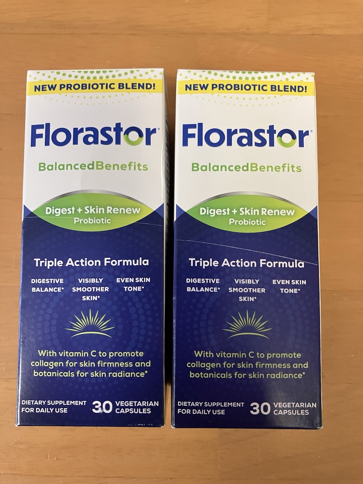 2 pack, Florastar Digest and Skin Renew – Probiotic Health. 60 Caps. Total