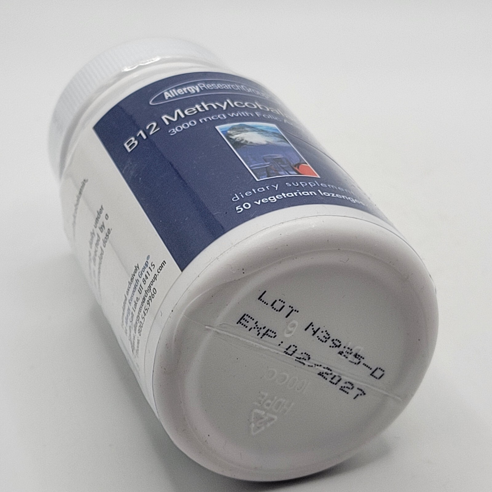 Allergy Research Group Vitamin B12 Methylcobalamin 50 Lozenges Folic Acid