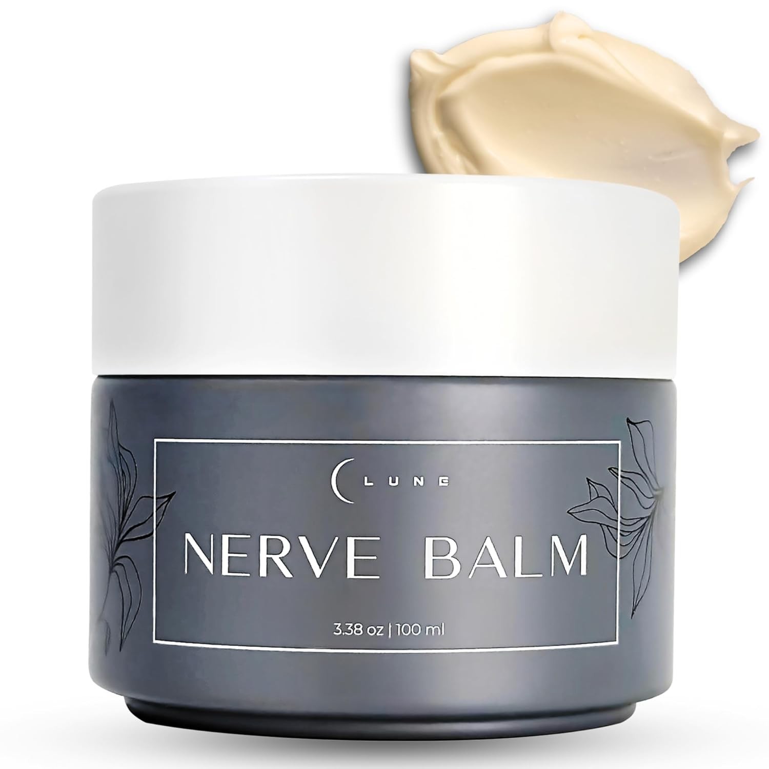 Lune Nerve Balm Neuropathy Cream for Burning, Tingling & Numbness in Feet 3.4 oz