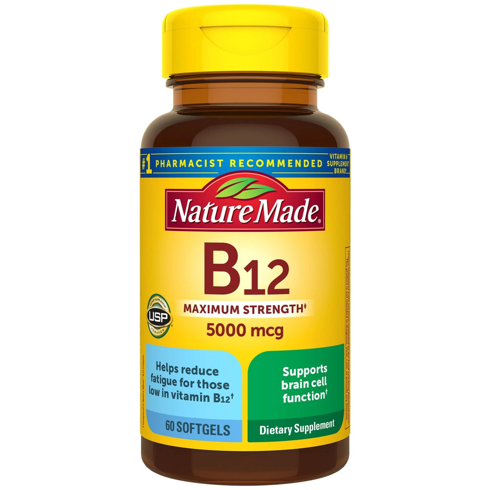 Nature Made Maximum Strength Vitamin B12 5000 Mcg, Energy Metabolism Support