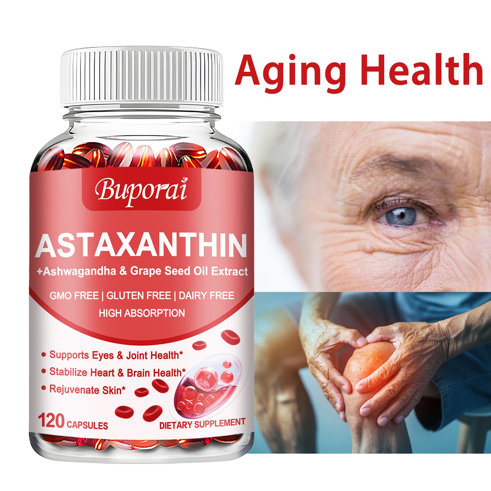 Astaxanthin 24mg – Heart and Cardiovascular Health, Support Antioxidant Activity