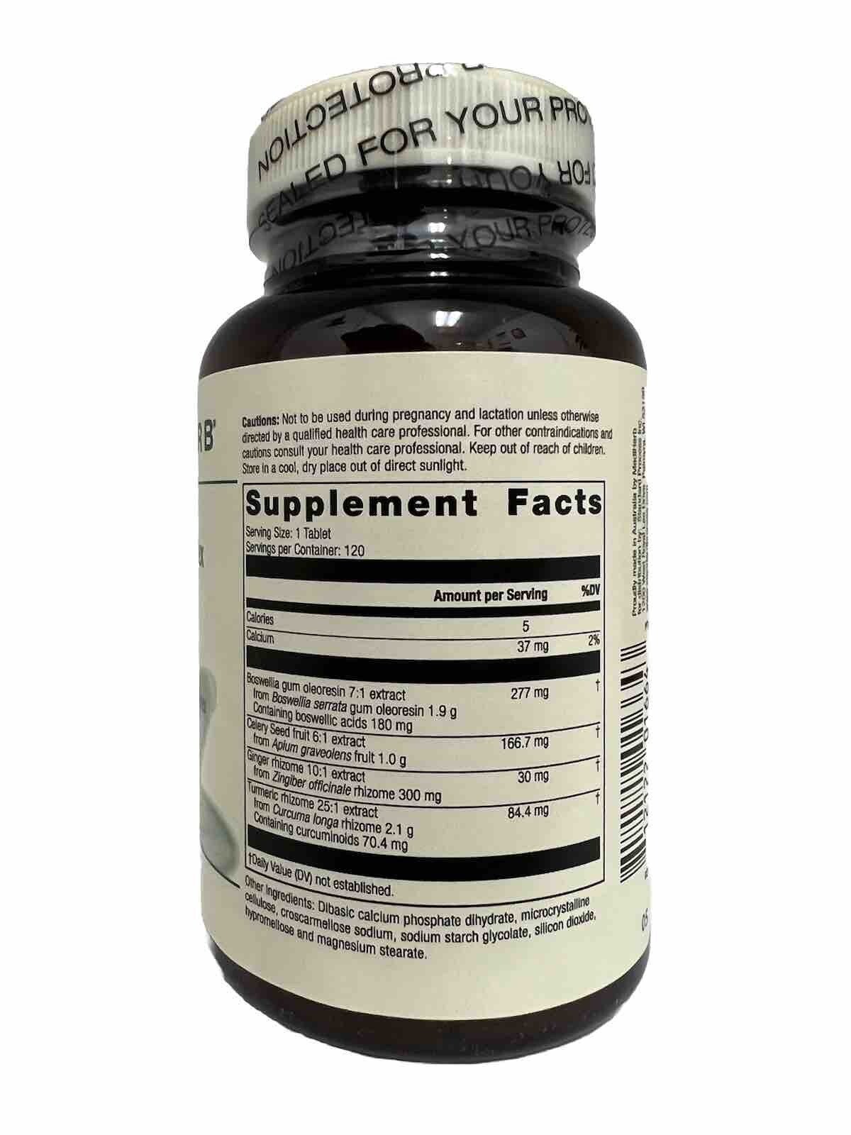 Standard Process Mediherb Boswellia Complex – 120 Tablets – Exp 04/2026