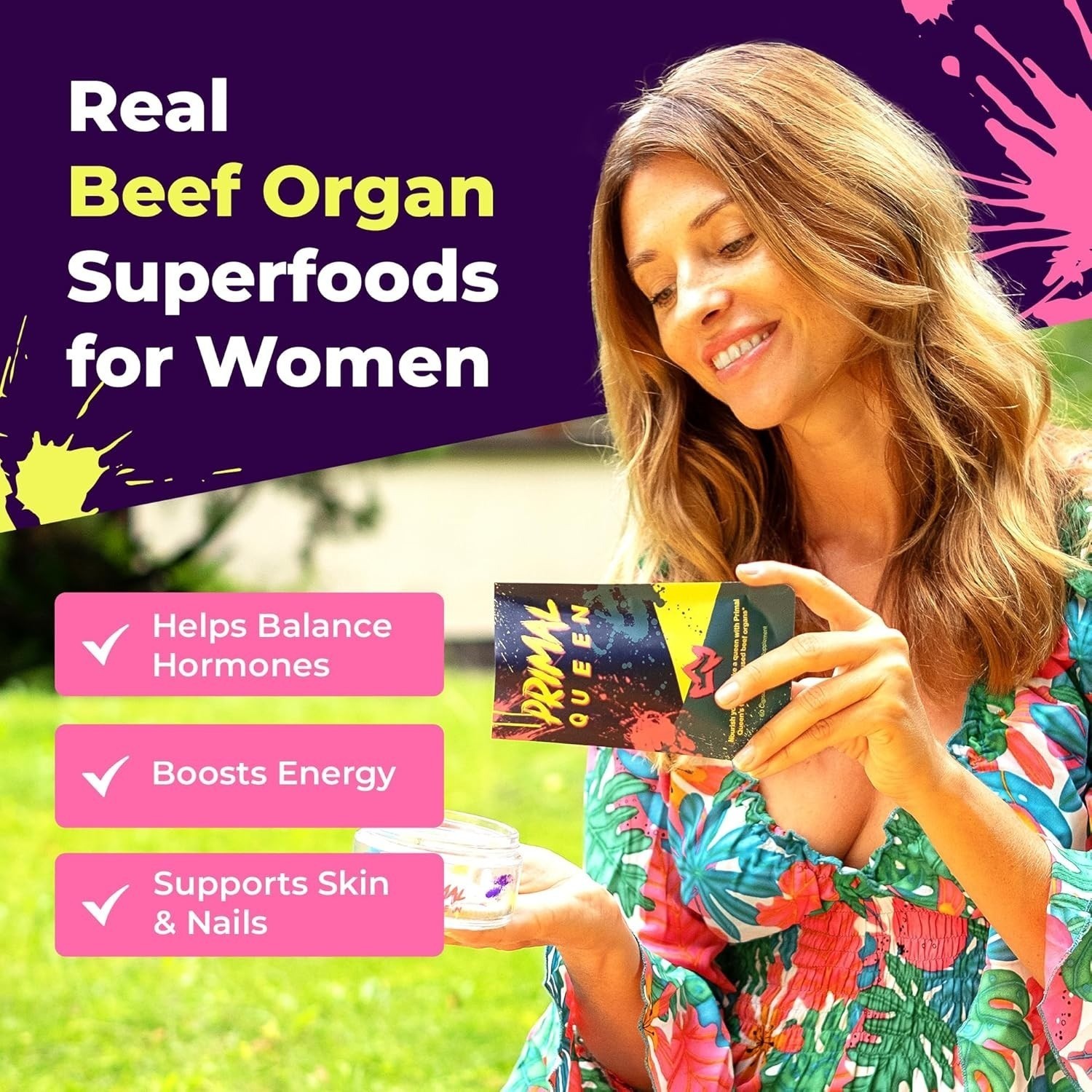 Share Primal Queen Beef Organ Supplement for Women 60ct – 1 MONTH SUPPLY!