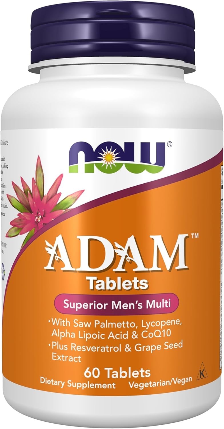 NOW Foods ADAM Mens Multivitamin Softgels 60 Count Pack of 3 90 Day Supply 2027