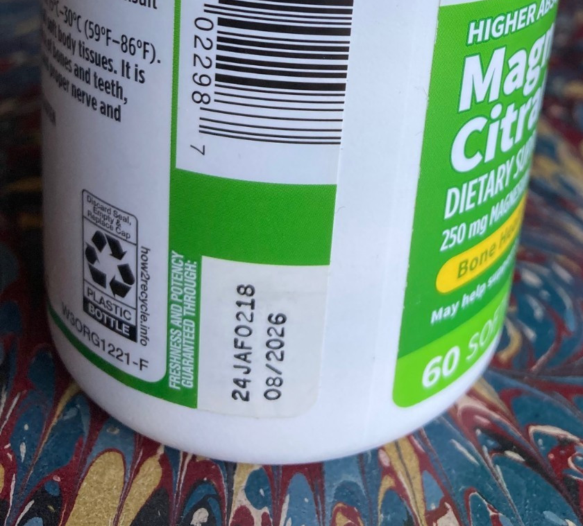 New Unopened~Walgreens Magnesium Citrate 60 Soft Gels 250 mg Exp. 08-2026