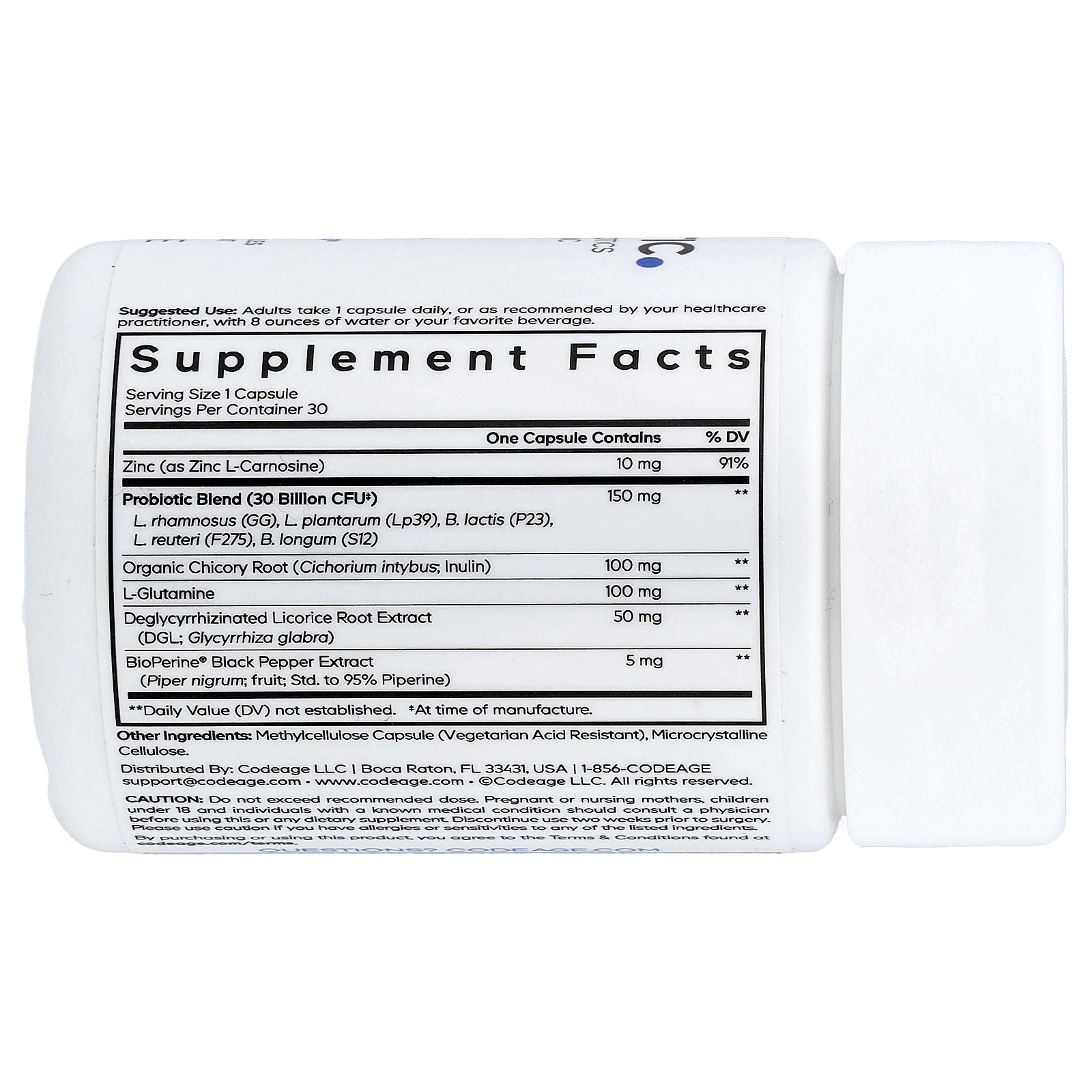 Daily Synbiotic, 30 Vegetable Capsules