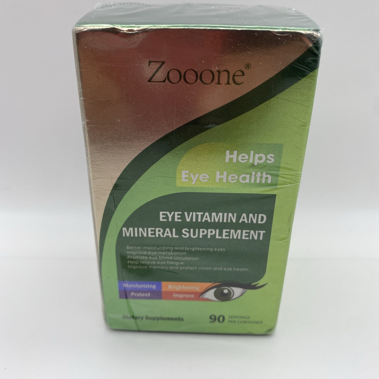 ZOOONE Eye Vitamin and Mineral Supplement 90 Tablets Expires 12/2027 New