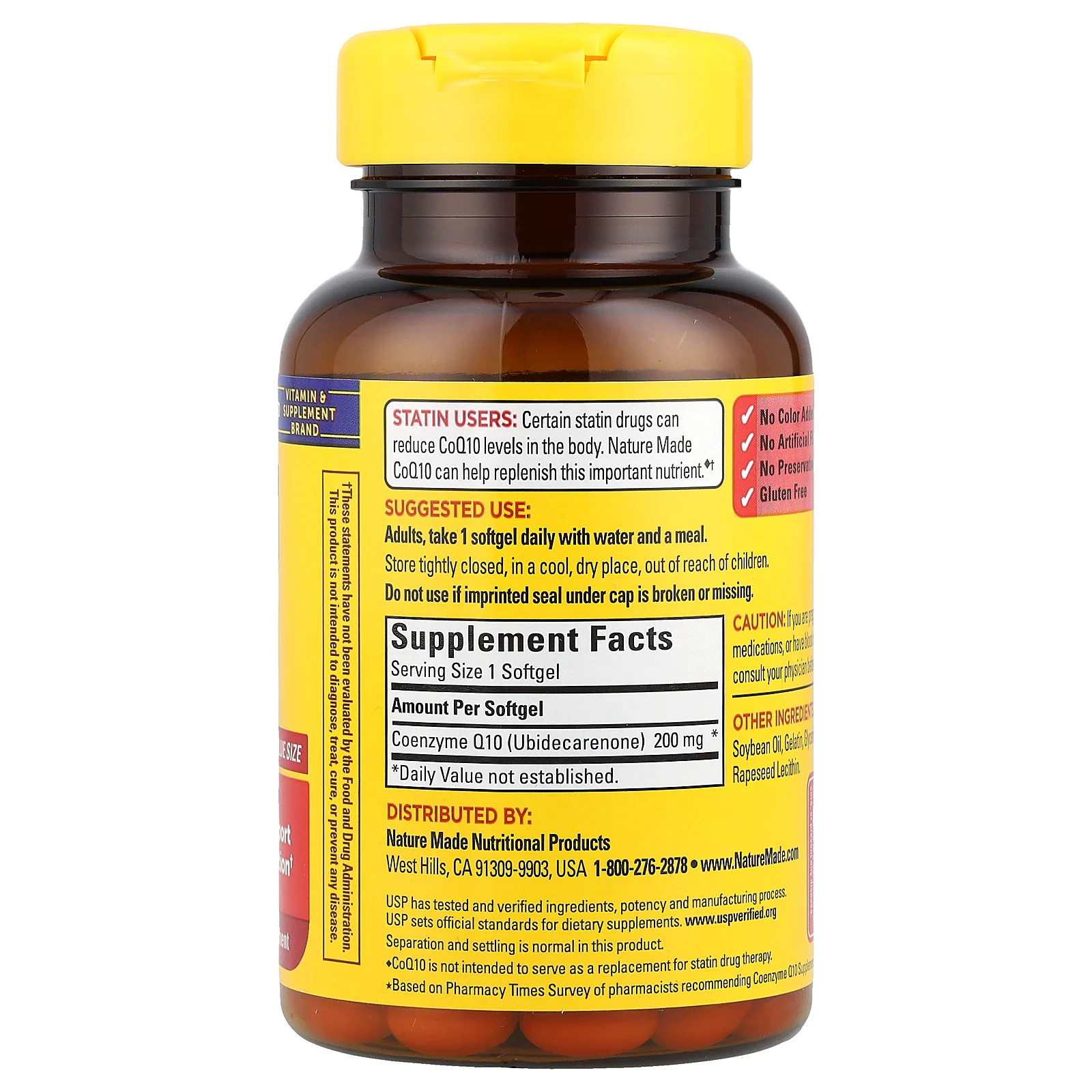 2 X Nature Made, CoQ10, 200 mg, 80 Softgels