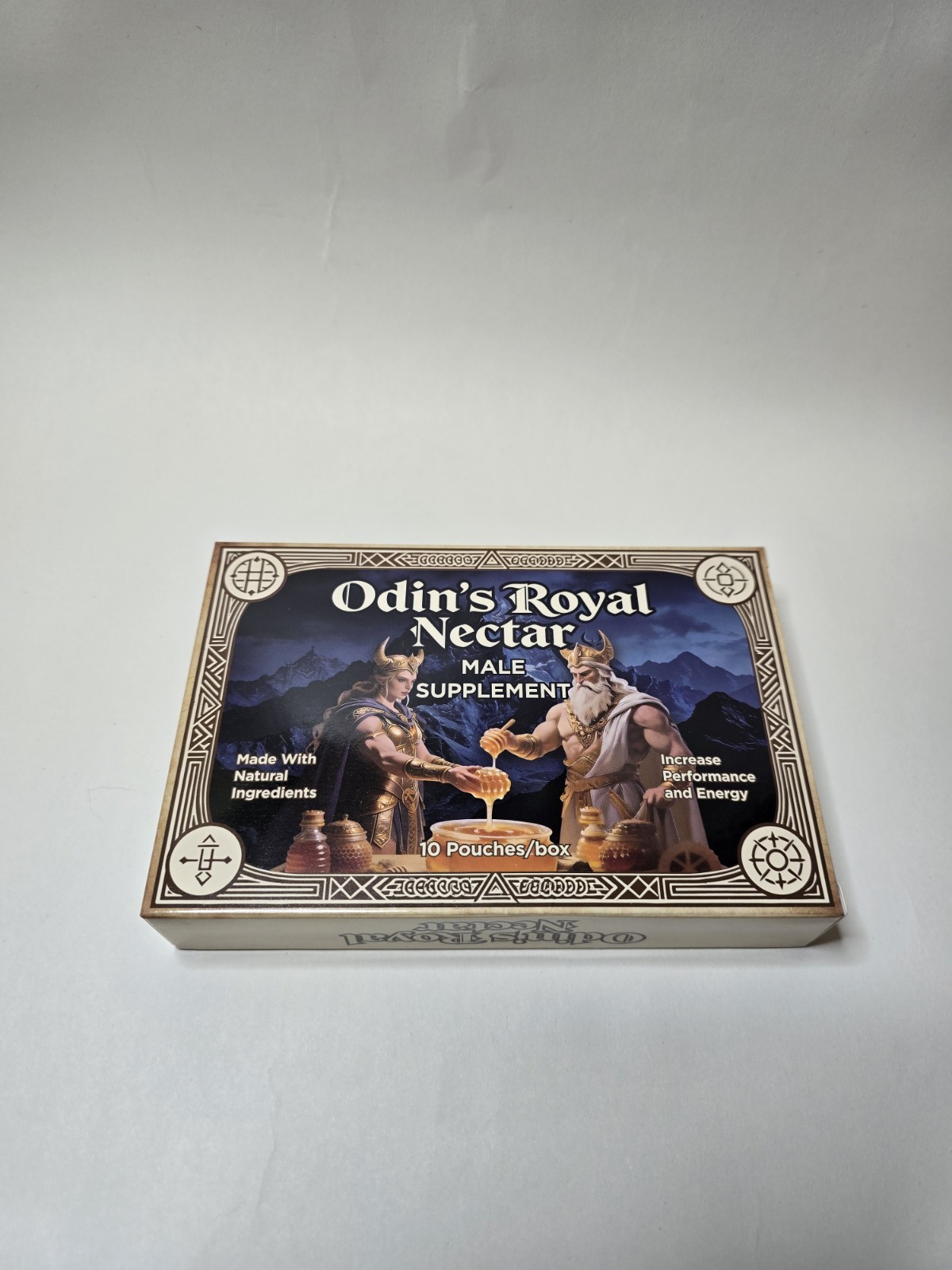 Odin’s Royal Nectar Men’s Energy Support Supplement, Natural, 10 Pouches/Box