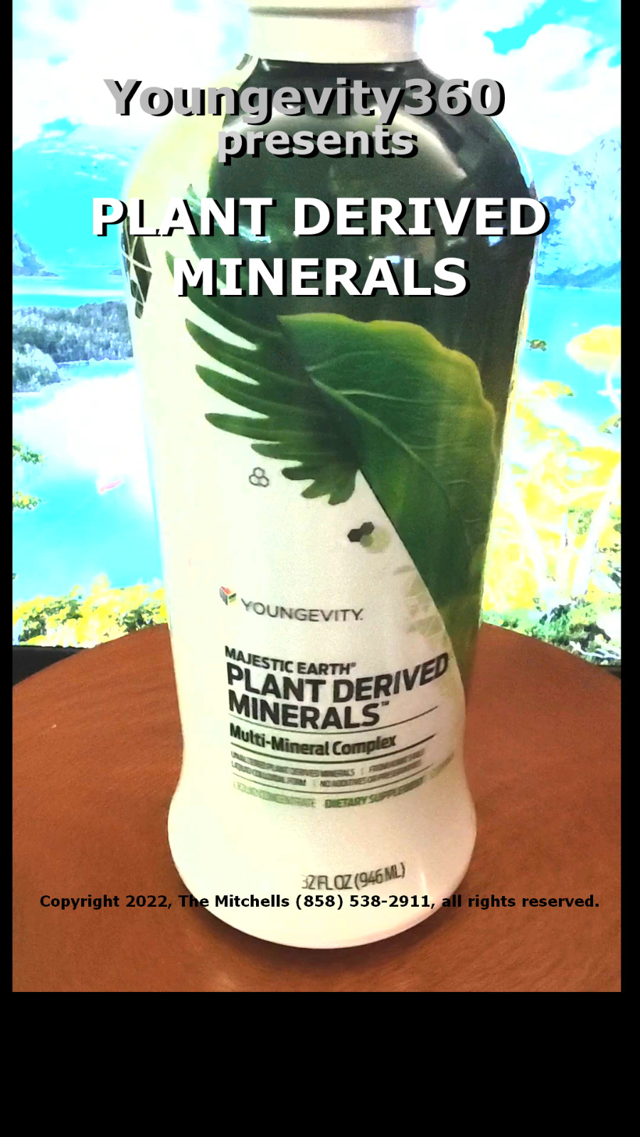 Youngevity360 Plant Derived Minerals Wallach, Ships Free 100% Forever Guarantee