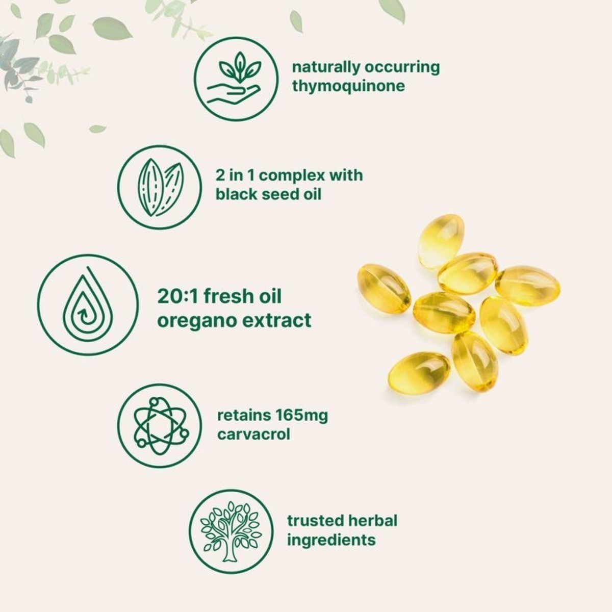 Micro Ingredients Supplement – Oregano Oil with Black Seed Oil NEW