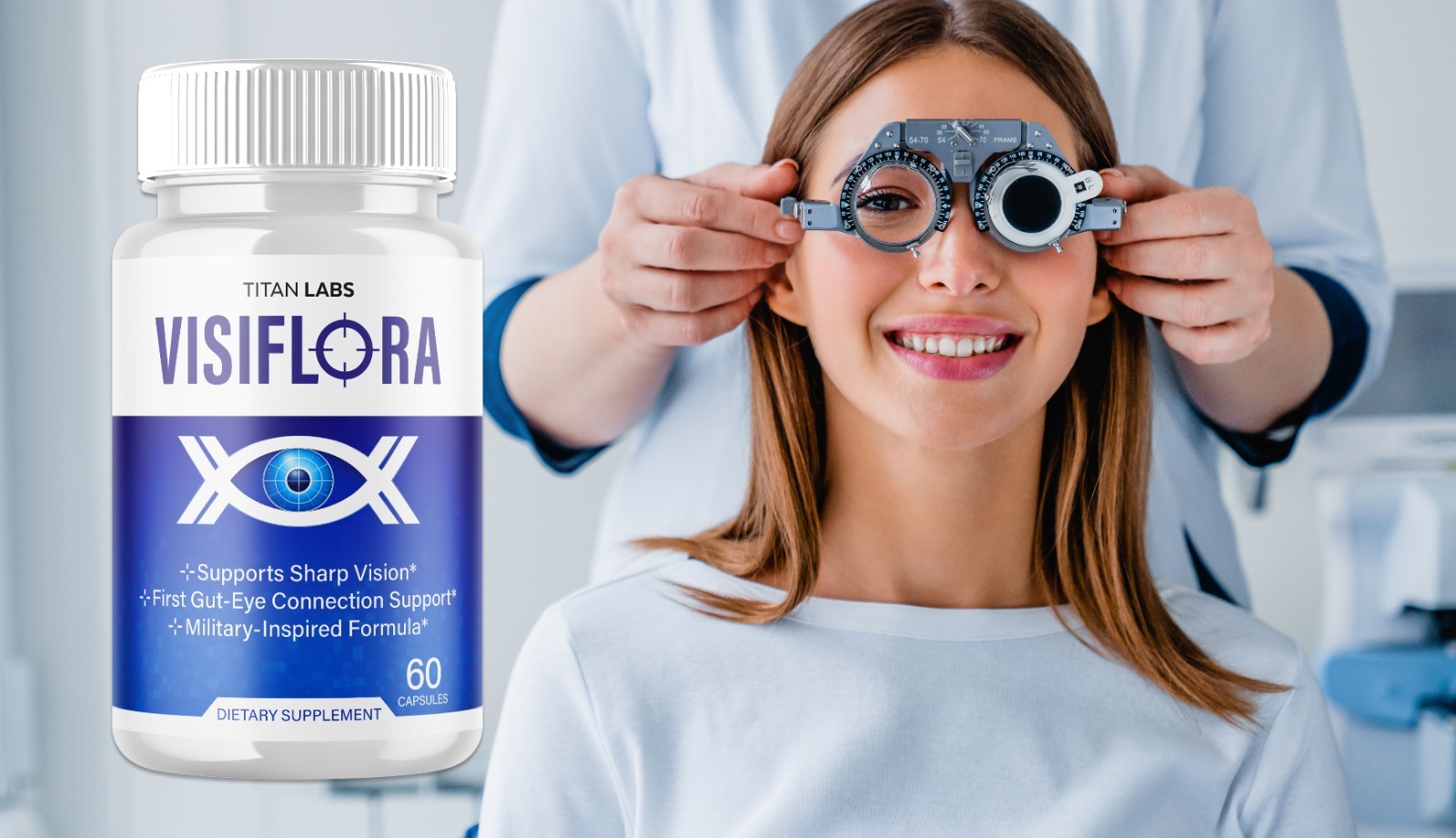 (1 Pack) Visiflora Support Healthy Eye Vision & Function Visi Flora 60 Capsules